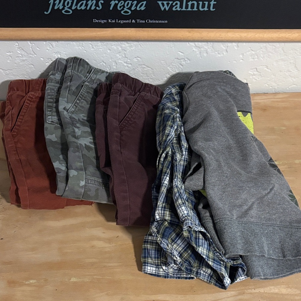 Mixed Boys' Casual Tops & Bottoms - Gray, Blue, Green, Rust, Burgundy